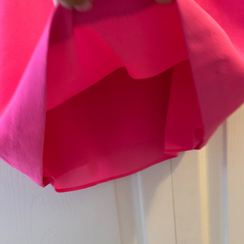 Lilly Pulitzer Bright Pink Ruffle Strap Shell Top - Picture 4 of 7